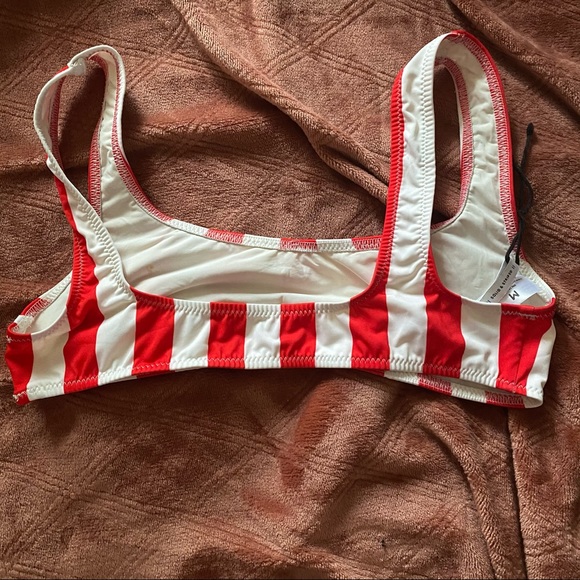 Solid & Striped The Elle Cherry Stripe Bikini - Picture 3 of 10